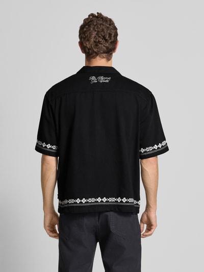 Review X MATW Regular fit vrijetijdsoverhemd met stitchings - Review X MATW Zwart - 5