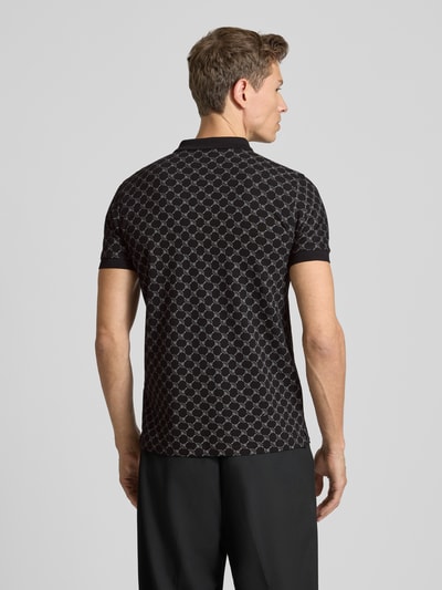 JOOP! Collection Regular fit poloshirt met labelstitching, model 'Paigam' Zwart - 5