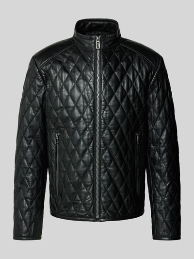 JOOP! Collection Lederjacke mit Strukturmuster Black 2