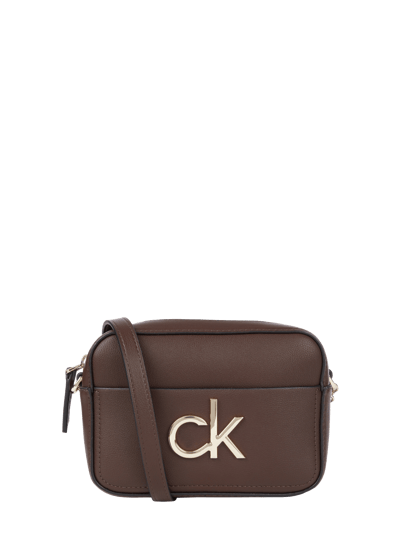 CK Calvin Klein Camera Bag in Leder-Optik Dunkelbraun 1