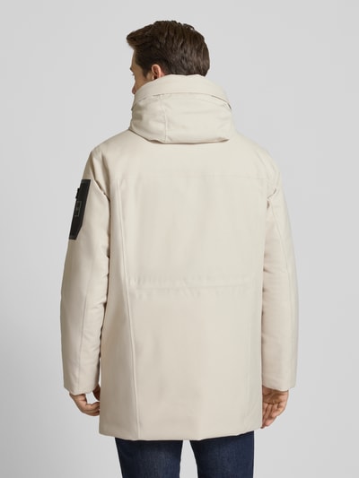 BOSS Green Regular fit parka van waterdicht materiaal, model 'HEXATECH' Offwhite - 5