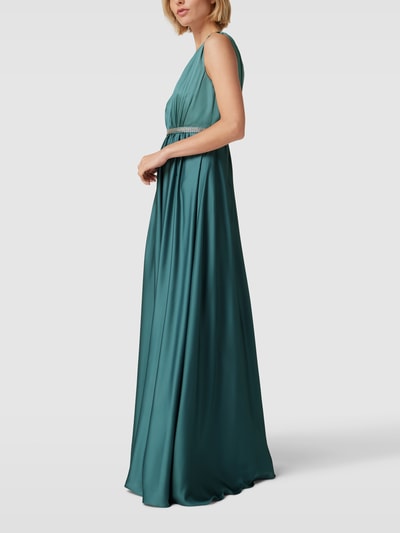 Christian Berg Cocktail Abendkleid mit Taillenpasse Grass 4