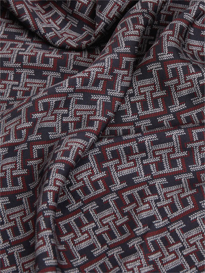 Tommy Hilfiger Tuch aus reiner Seide mit Allover-Logo-Print Pink 3