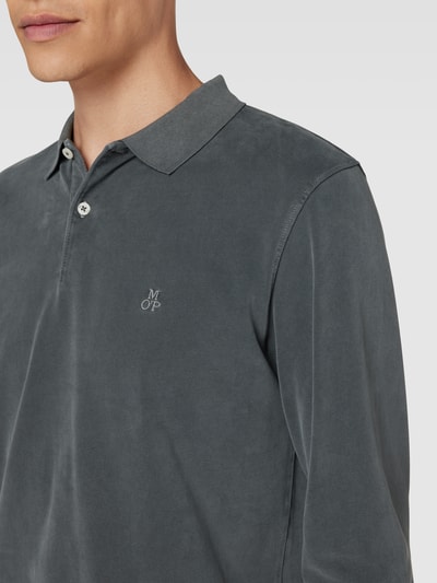 Marc O'Polo Poloshirt aus Baumwolle mit Label-Detail Anthrazit 3