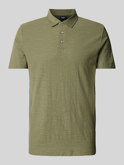 JOOP! Jeans Regular Fit Poloshirt in melierter Optik Modell 'Alanas' Oliv 2