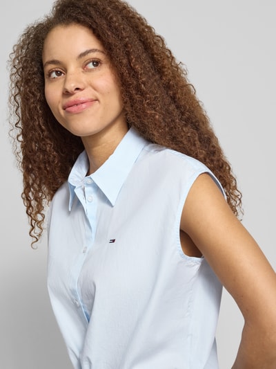 Tommy Jeans Regular Fit Hemdbluse aus reiner Baumwolle Hellblau 3