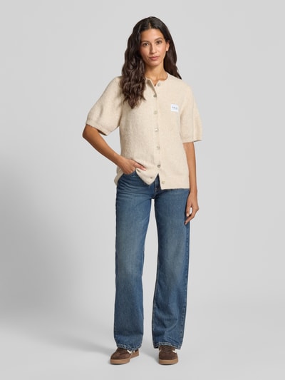 VILLA SOPHIE Strickjacke aus Viskose-Mix mit 1/2-Arm Modell 'MONA' Beige 1