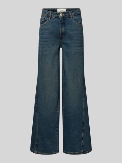 OPUS Jeansy z szeroką nogawką i wpuszczanymi kieszeniami model ‘Miva soul’ Jeansowy niebieski 2