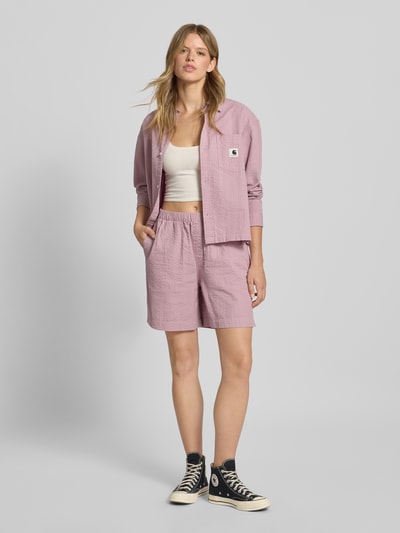 Carhartt Work In Progress Bluzka o kroju regular fit z kieszenią na piersi model ‘Toland’ Różowy 1