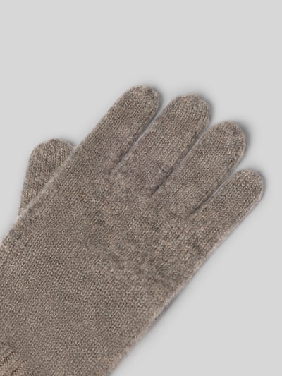 Produktfoto, 'Handschuhe aus reinem Kaschmir' von Seeberger, kaszmirowe rękawiczki damskie, dzianinowa faktura, elastyczny ściągacz
