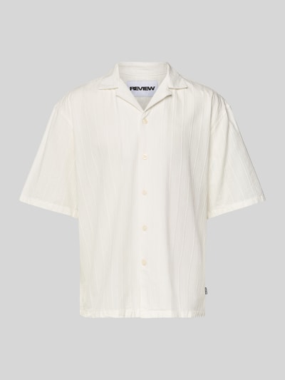 REVIEW Regular fit vrijetijdsoverhemd met reverskraag Offwhite - 2