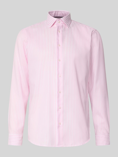 Christian Berg Men Regular Fit Business-Hemd mit Kentkragen Pink 1