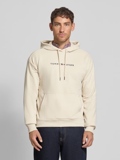 Tommy Hilfiger Bluza z kapturem o kroju regular fit z mieszanki bawełny Złamany biały melanż 4