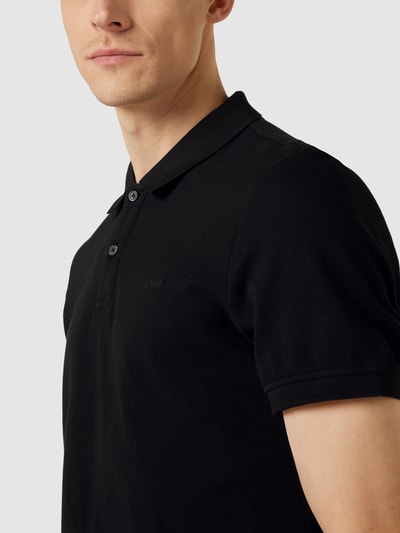 s.Oliver RED LABEL Koszulka polo o kroju regular fit z bawełny Czarny 3