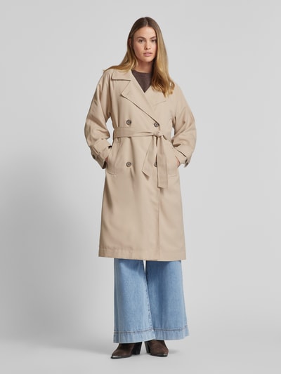 Tom Tailor Denim Loose Fit Trenchcoat mit Bindegürtel Beige 4