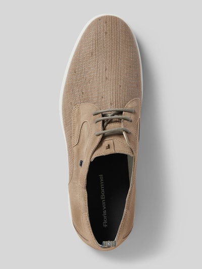 Floris Van Bommel Schnürschuhe mit Label-Details Modell 'De Dijker' Beige 3