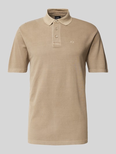 ARMANI EXCHANGE Poloshirt mit kurzer Knopfleiste Beige 2