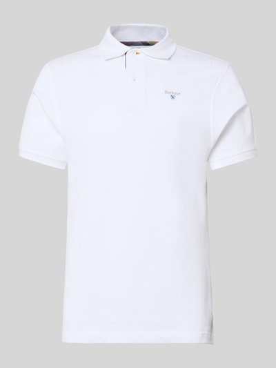 Produktfoto, Regular Fit Poloshirt aus reiner Baumwolle von Barbour, efekt: jednolity kolor, krój regular fit, pika, bawełna