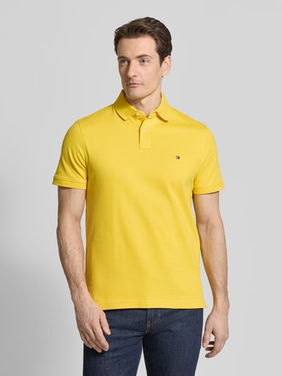 Tommy Hilfiger Regular Fit Poloshirt aus Baumwoll-Mix GELB 4