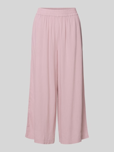 Pieces Loose Fit Culotte aus Viskose-Leinen-Mix Modell 'PIA' Rosa 2