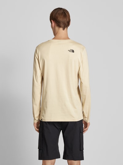 The North Face Longsleeve mit Label-Print Beige 5