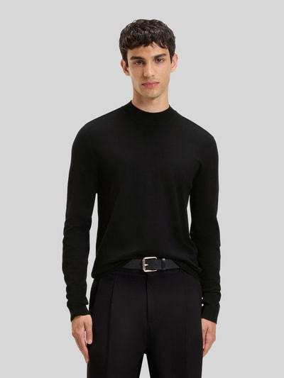 HUGO Regular Fit Pullover aus Viskose-Mix Modell 'San Marc-CV' Black 4