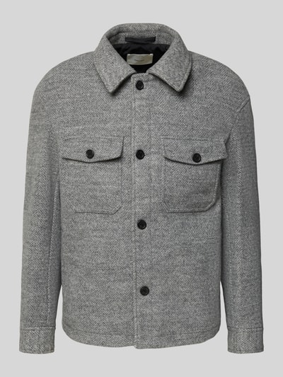 SELECTED HOMME Regular fit jack met wol, model 'MITCH' Zilver - 2