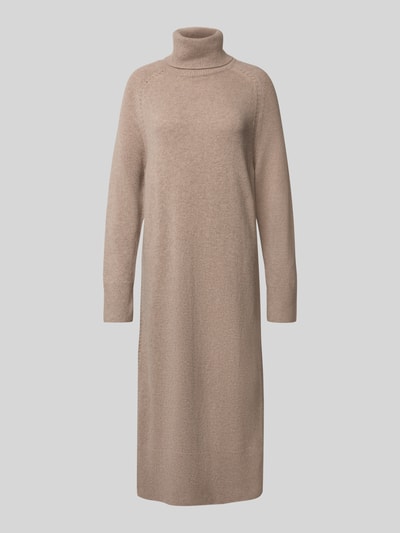 Gant Strickkleid mit Kaschmir-Anteil und Rollkragen Camel 2