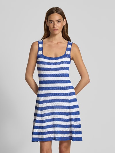 Lauren Ralph Lauren Minikleid mit Karree-Ausschnitt Modell 'KARICE' Hellblau Melange 4