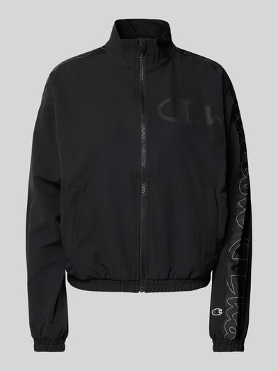 CHAMPION Sweatjacke mit Label-Print Black 1