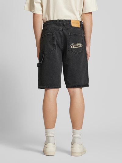 REVIEW Jeansshorts mit Stitchings Black 5