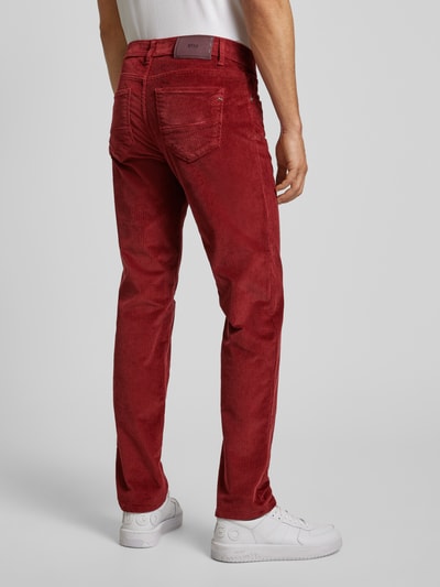 Brax Stoffen broek in 5-pocketmodel, model 'CADIZ' Rood - 5