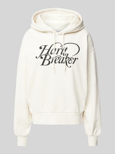 Carhartt Work In Progress Hoodie mit Statement-Print Modell 'Harttbreaker' Ecru 2