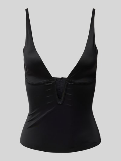 MAGIC Bodyfashion Top met bandjes en V-hals. Zwart - 1