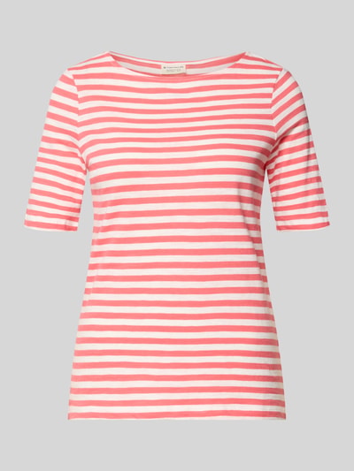 Tom Tailor Regular Fit T-Shirt aus reiner Baumwolle Koralle 2