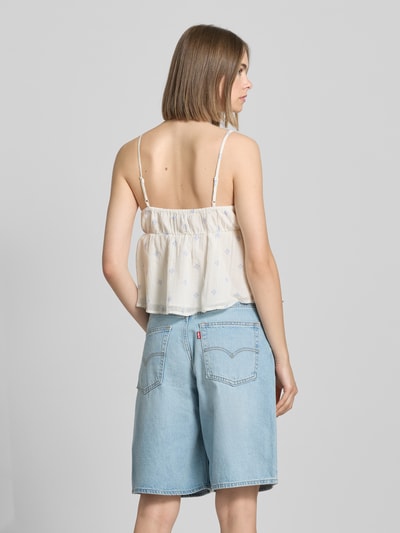 Gina Tricot Blusentop mit Spaghettiträgern und Knotendetail Bleu 5