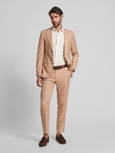 Strellson Slim fit colbert met paspelzak op de borst, model 'Alzer' Roestrood - 1