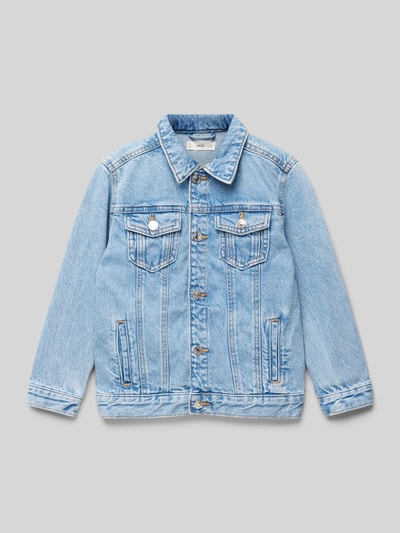 Mango Jeansjacke mit Ziernähten Modell 'john' Blau 1