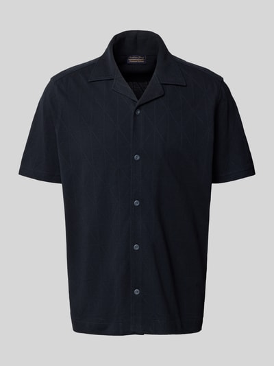 Christian Berg Men Relaxed fit poloshirt van puur biologisch katoen met reverskraag Marineblauw - 2