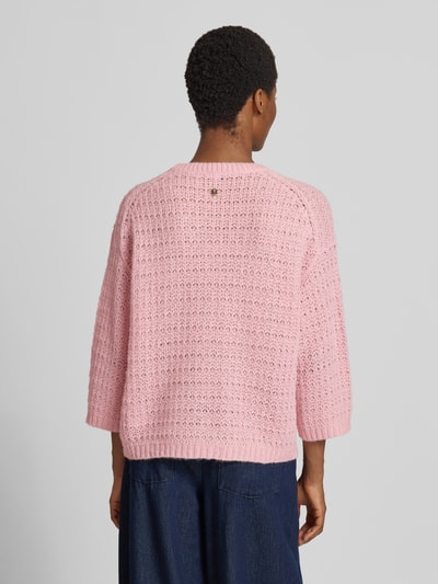 JOOP! Loose Fit Strickpullover mit Alpaka, Woll-Anteil Modell 'Kasita' Pink 5