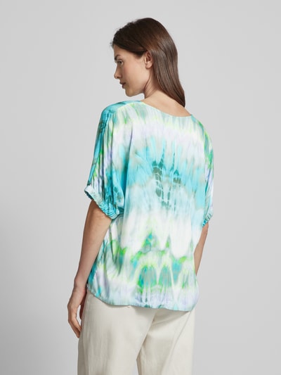 Emily Van den Bergh Blusenshirt im Batik-Look Modell 'Green Batik' Gruen 5