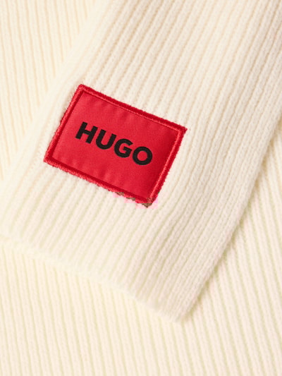 HUGO Sjaal van scheerwolmix, model 'SAFFA' Offwhite - 2