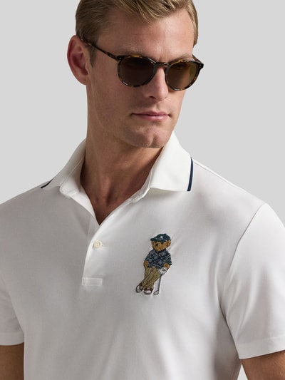 Polo Ralph Lauren Poloshirt mit Polo Bear-Print Weiss 3