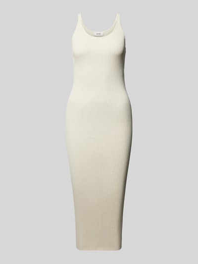 AWARE Midi-jurk in riblook, model 'JUNIPER' Beige - 2