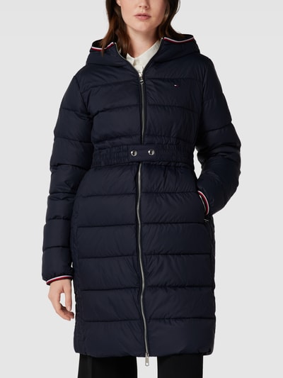 Tommy Hilfiger Steppmantel mit Kontraststreifen Modell 'SORONA' Marineblau 4