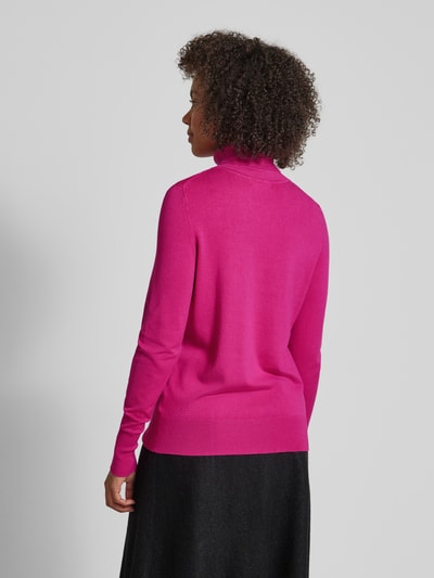 Christian Berg Woman Gebreide pullover met ribboorden Fuchsia - 5