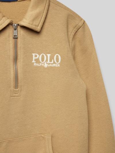 Polo Ralph Lauren Kids Sweatshirt mit Label-Stitching Beige 2