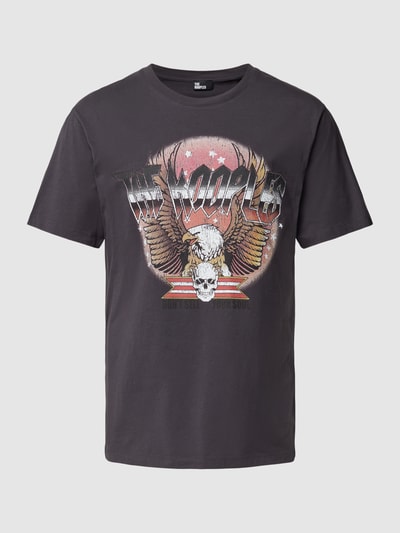 THE KOOPLES T-shirt met label- en motiefprint Zwart - 2