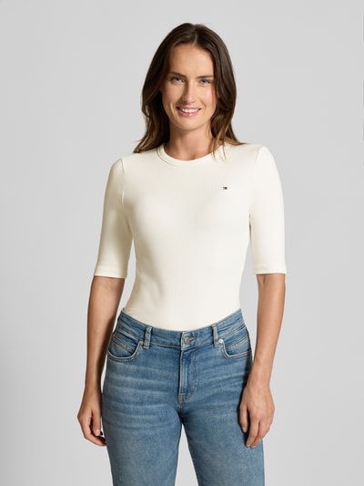 Tommy Hilfiger Slim Fit T-Shirt aus Viskose-Mix Weiss 4