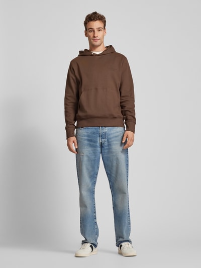 Jack & Jones Premium Hoodie met labelprint, model 'BLACHAD' Antraciet - 1